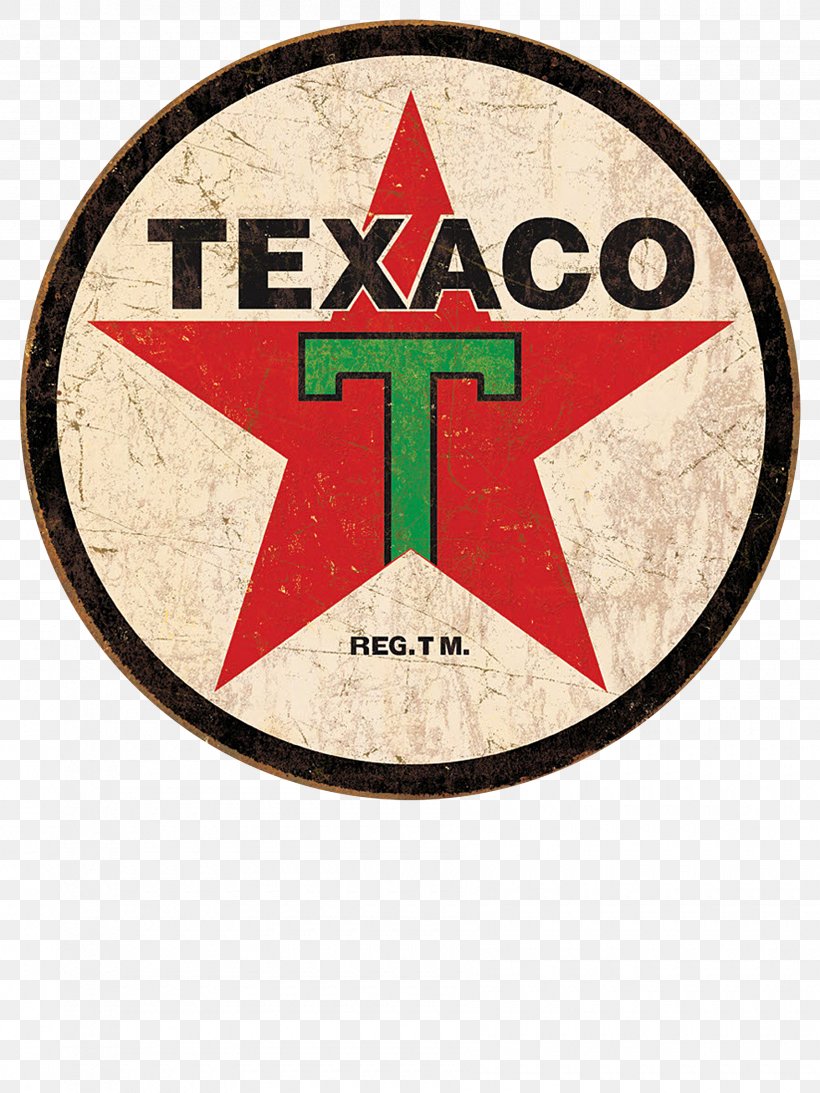 Emblem Texaco 1936 Logo Reproduction Round Distressed Retro Vintage Tin Sign Shop72, PNG, 1800x2400px, Emblem, Badge, Brand, Label, Logo Download Free