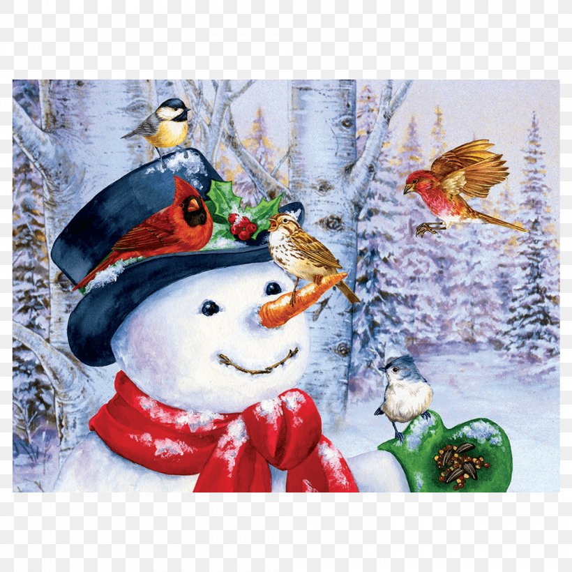 Jigsaw Puzzles Snowman Christmas Card Christmas Ornament, PNG, 1000x1000px, Jigsaw Puzzles, Adhesive, Christmas, Christmas Card, Christmas Decoration Download Free