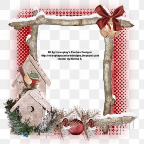 Christmas - Christmas Ornament Wreath Picture Frames PNG