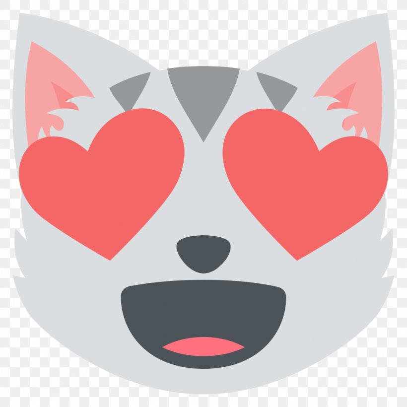 Emoji Cat Felidae Kitten Eye, PNG, 1024x1024px, Watercolor, Cartoon, Flower, Frame, Heart Download Free