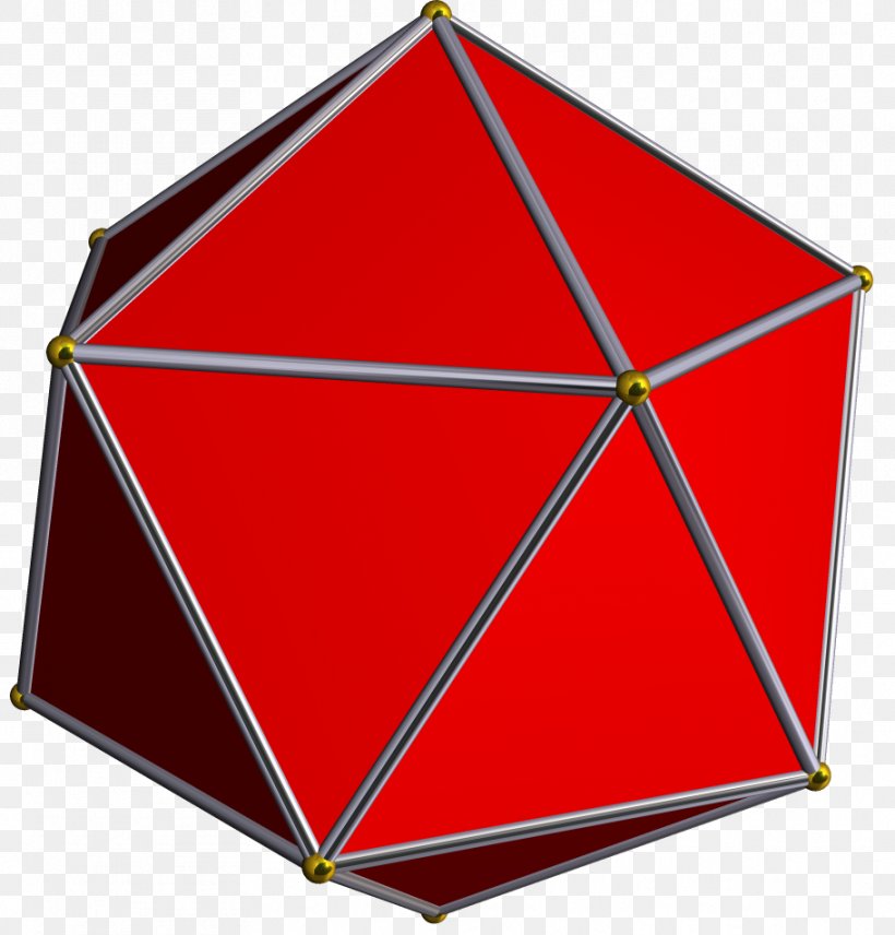 Icosahedron Face Platonic Solid Dodecahedron Polyhedron, PNG, 911x952px, Icosahedron, Area, Dodecahedron, Edge, Equilateral Triangle Download Free