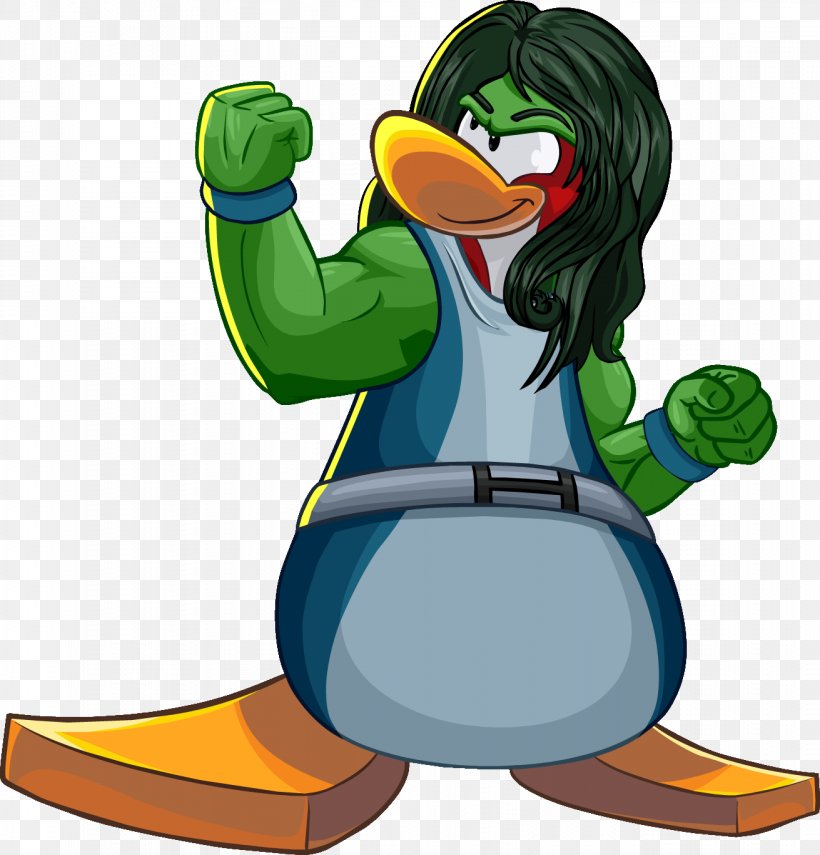 She-Hulk Club Penguin Superhero, PNG, 1311x1368px, Shehulk, Beak, Bird, Blue Marvel, Character Download Free