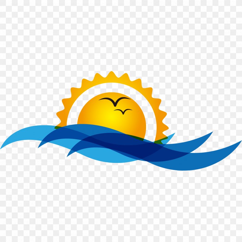 Bird Sunrise Sunset Wave Clip Art, PNG, 2000x2000px, Bird, Morning, Royaltyfree, Sea, Sky Download Free