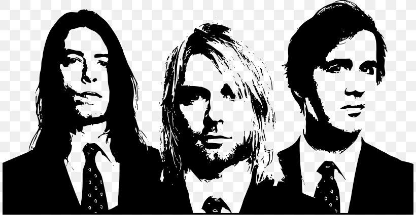Kurt Cobain Nirvana Dave Grohl Krist Novoselic With The Lights Out, PNG, 810x425px, Watercolor, Cartoon, Flower, Frame, Heart Download Free