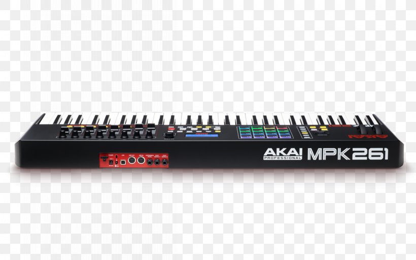 Computer Keyboard Akai MPK261 MIDI Controllers, PNG, 1200x750px, Watercolor, Cartoon, Flower, Frame, Heart Download Free