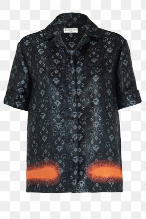 Short Sleeve Button Up - Sleeve Blouse Neck PNG