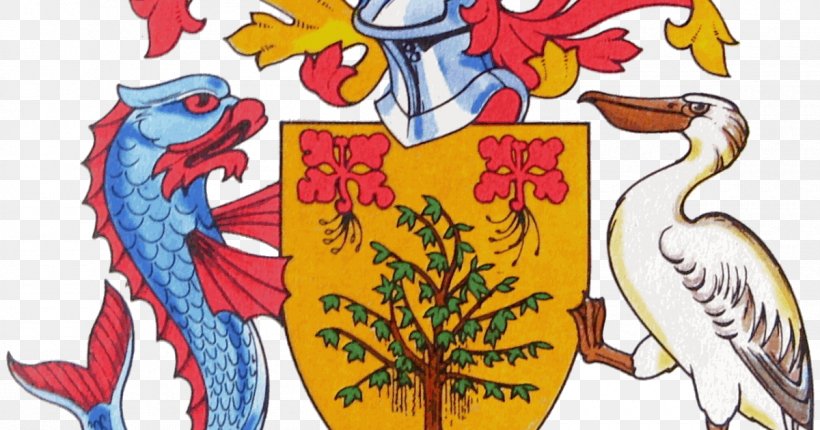 Coat Of Arms Of Barbados National Coat Of Arms Peacock Flower, PNG, 1200x630px, Watercolor, Cartoon, Flower, Frame, Heart Download Free