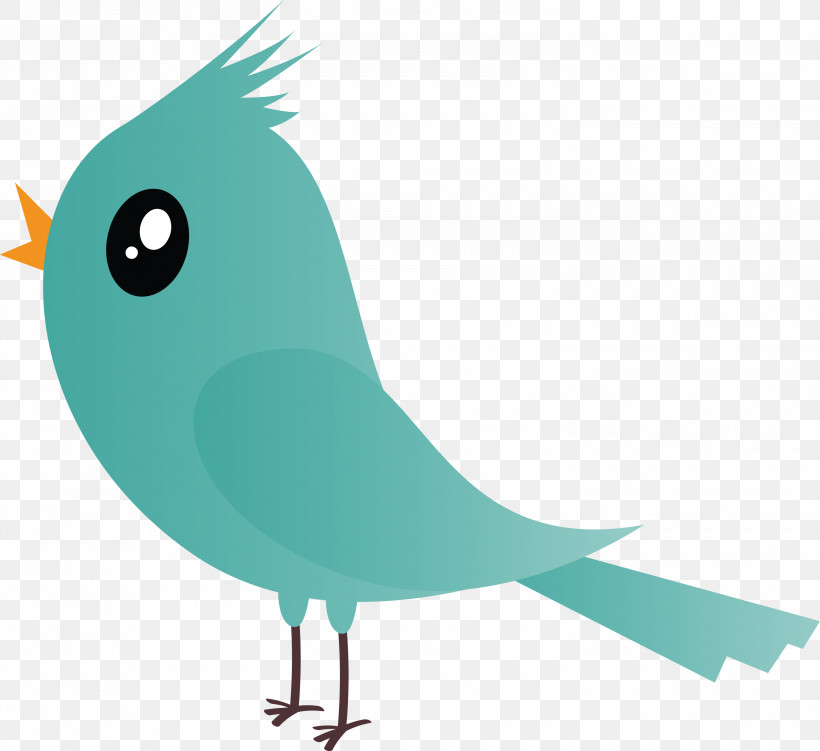 Feather, PNG, 3000x2750px, Cartoon Bird, Beak, Bird, Cute Bird, Feather Download Free