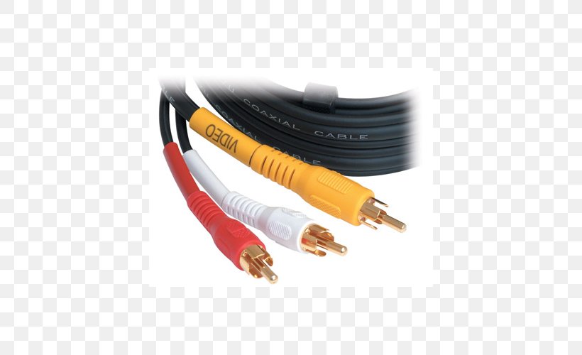 RCA Connector Coaxial Cable Network Cables Electrical Connector Electrical Cable, PNG, 500x500px, Rca Connector, Altex, Audio, Audio Signal, Cable Download Free
