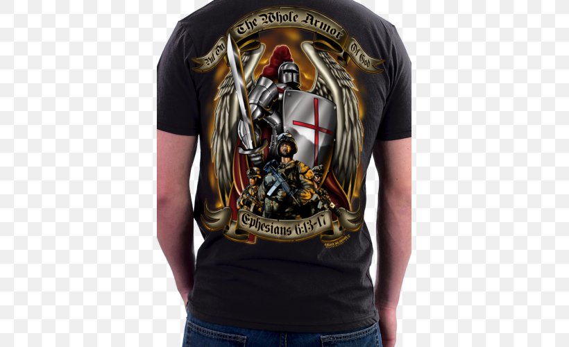 T-shirt Armor Of God Bible Hoodie Clothing, PNG, 500x500px, Tshirt, Armor Of God, Bible, Brand, Clothing Download Free