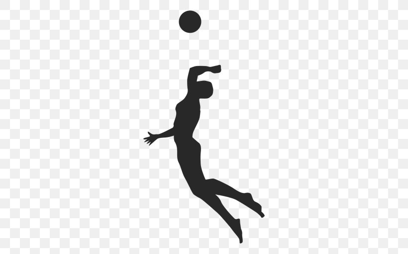 Volleyball Player Silhouette Sports, PNG, 512x512px, Volleyball, Ball, Basketball, Basketball Player, Happy Download Free