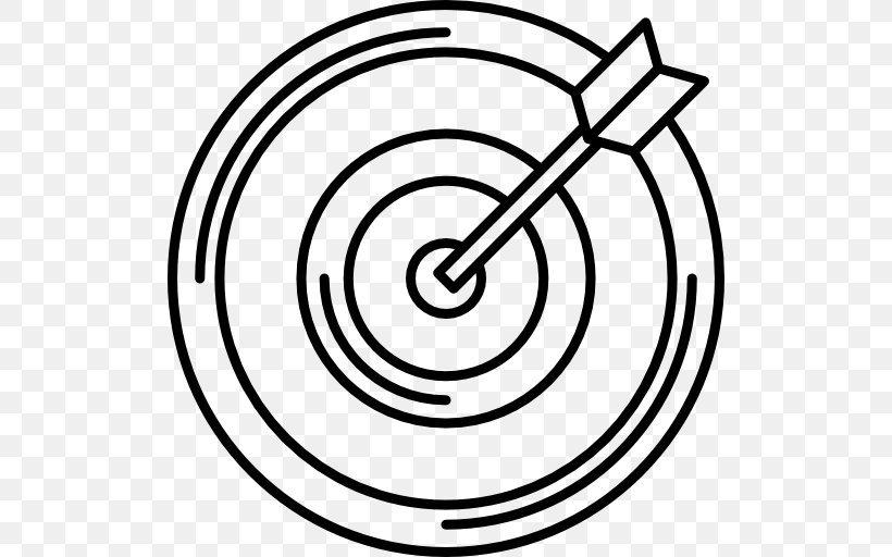 Darts Shooting Target Royalty-free, PNG, 512x512px, Darts, Area, Black And White, Bullseye, Illustrator Download Free