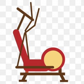Vector Fitness Chair - Exercise Equipment Physical Exercise Barbell Icon PNG