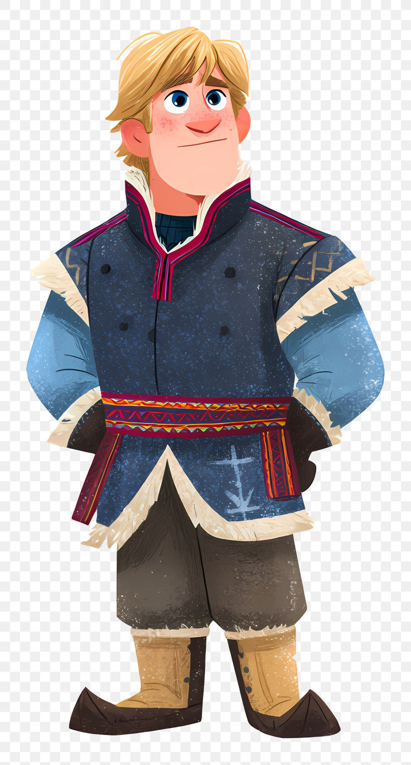 Frozen Kristoff - Blonde Cartoon Character In Winter Outfit PNG