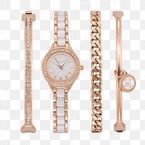 Anne Klein Ladies Watches Bracelet Watch White - Kiev Swatch Clock Bracelet PNG