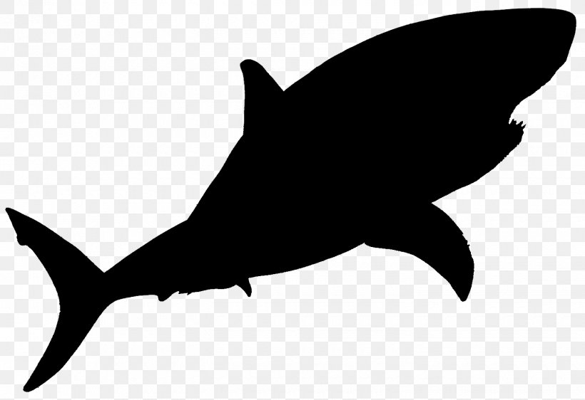 Shark Clip Art Fauna Silhouette Marine Mammal, PNG, 1440x988px, Shark, Blackandwhite, Bottlenose Dolphin, Carcharhiniformes, Cartilaginous Fish Download Free