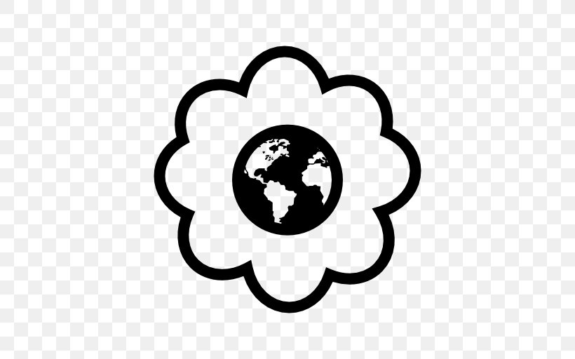 Symbol Flower Clip Art, PNG, 512x512px, Symbol, Area, Black, Black And White, Flower Download Free