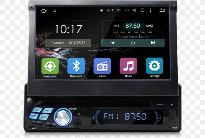 DVD Player GPS Navigation Systems Car ISO 7736 Vehicle Audio, PNG, 836x565px, Dvd Player, Android, Android Lollipop, Audio Receiver, Automotive Head Unit Download Free