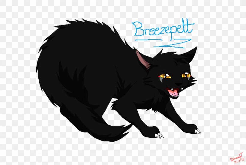 Black Cat Warriors Into The Wild Breezepelt, PNG, 1024x689px, Black Cat, Breezepelt, Carnivoran, Cat, Cat Like Mammal Download Free