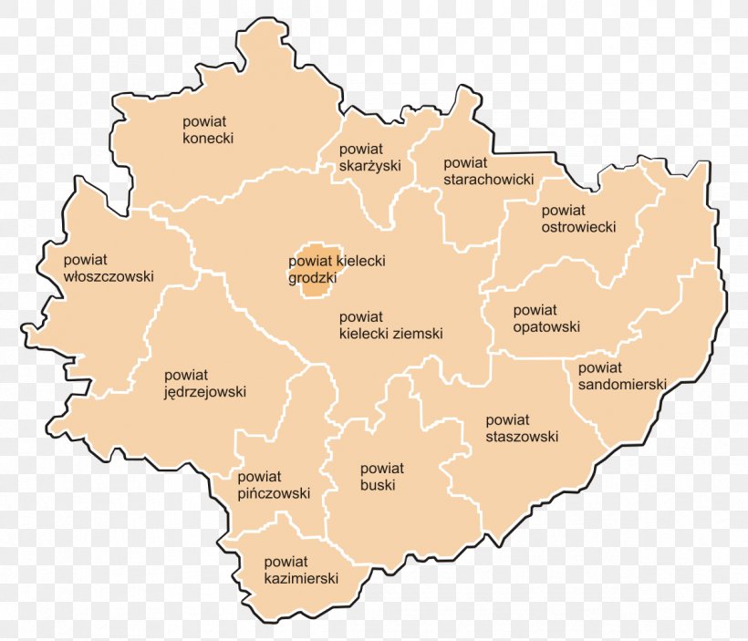 Kielce Ostrowiec Świętokrzyski Chmielnik Starachowice Połaniec, PNG, 1194x1024px, Kielce, Administrative Divisions Of Poland, Ecoregion, Map, Poland Download Free