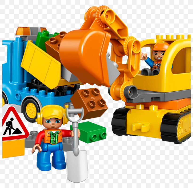 LEGO 10812 DUPLO Truck & Tracked Excavator Lego Duplo Toy, PNG, 800x800px, Excavator, Architectural Engineering, Backhoe, Backhoe Loader, Continuous Track Download Free