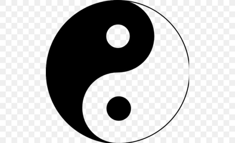 Yin And Yang The Book Of Balance And Harmony Taijitu Taoism Symbol, PNG, 500x500px, Yin And Yang, Area, Black And White, Book Of Balance And Harmony, Chinese Philosophy Download Free