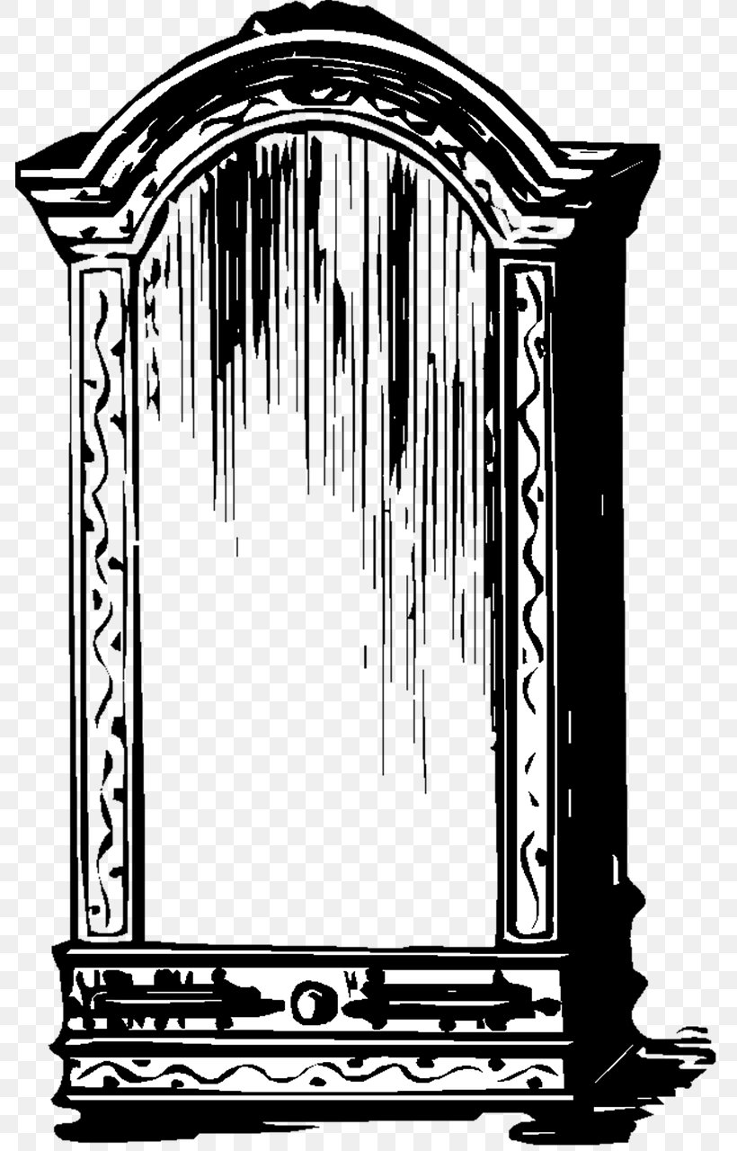 Mirror Lowboy Clip Art, PNG, 786x1280px, Mirror, Arch, Architecture, Bedroom, Black And White Download Free