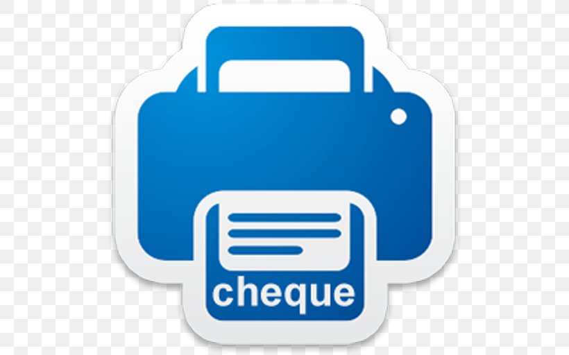 Cheque Printer Business Giro Bank, PNG, 512x512px, Cheque, Area, Bank, Brand, Business Download Free