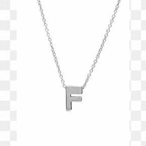 Necklace - Charms & Pendants Necklace Silver Letter Chain PNG