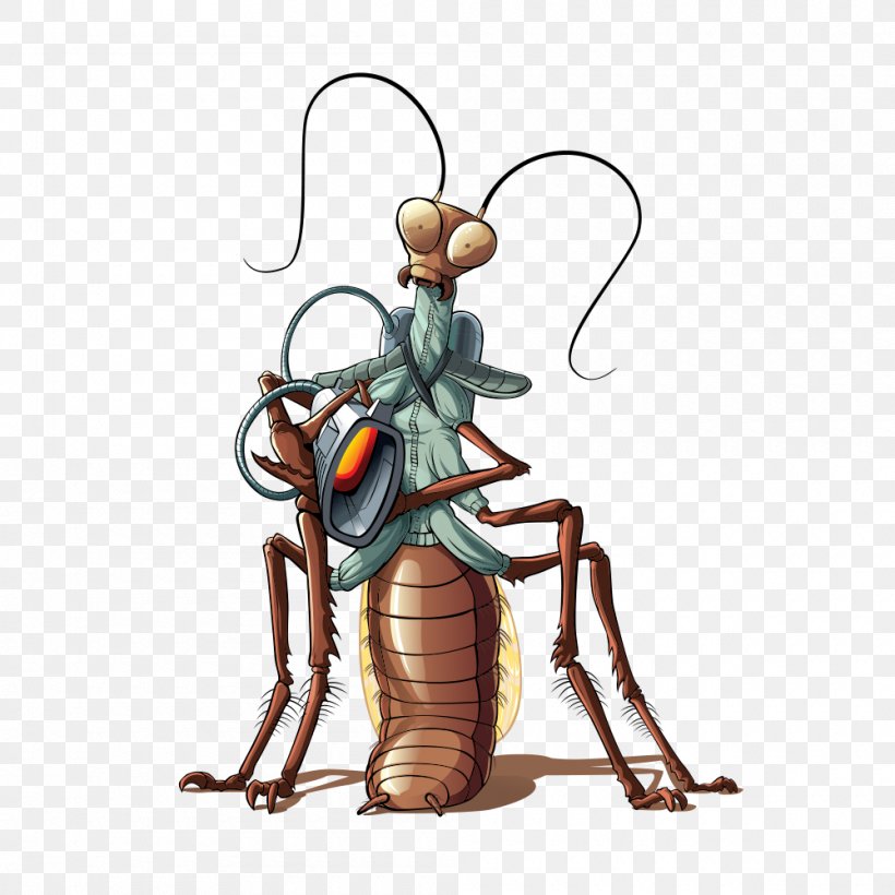 Cockroach Insect Royalty-free Illustration, PNG, 1000x1000px, Cockroach, Arthropod, Extraterrestrial Life, Insect, Invertebrate Download Free