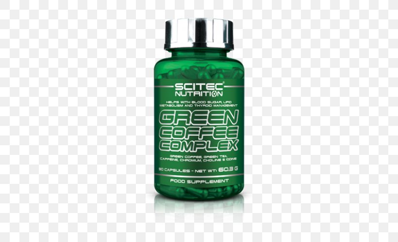 Dietary Supplement Scitec Nutrition Green Coffee Complex 90 Caps, PNG, 500x500px, Dietary Supplement, Branchedchain Amino Acid, Creatine, Liquid, Muscletech Download Free