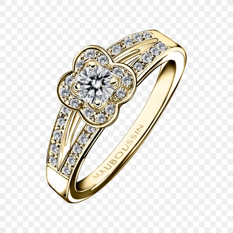Solitaire Jewellery Engagement Ring Mauboussin, PNG, 1200x1200px, Solitaire, Body Jewelry, Carat, Diamond, Engagement Download Free