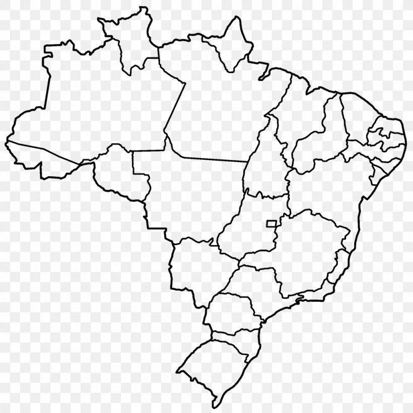 Brazil United States Blank Map, PNG, 1024x1024px, Brazil, Area, Black And White, Blank Map, Coloring Book Download Free