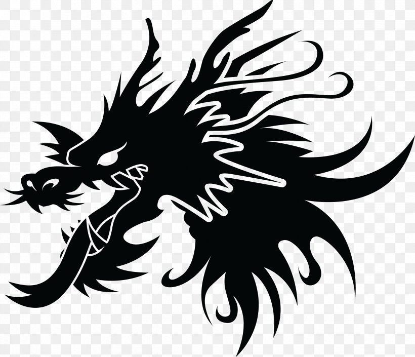 Chinese Dragon Clip Art, PNG, 2445x2105px, Dragon, Autocad Dxf, Black And White, Carnivoran, Chinese Dragon Download Free