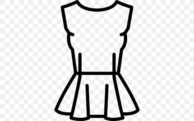 Clothing T-shirt Dress Top, PNG, 512x512px, Clothing, Area, Black, Black And White, Blouse Download Free