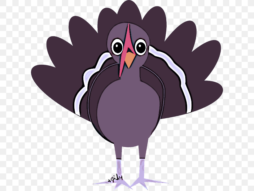 Bird Cartoon Purple Beak Wing, PNG, 620x617px, Bird, Beak, Cartoon, Purple, Wing Download Free