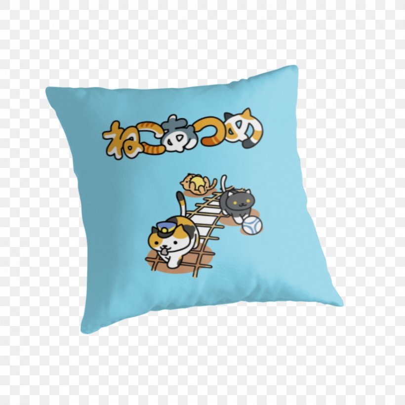 Cat Neko Atsume Cushion Throw Pillows, PNG, 875x875px, Cat, Ball, Bouncy Balls, Cushion, Dogal Download Free