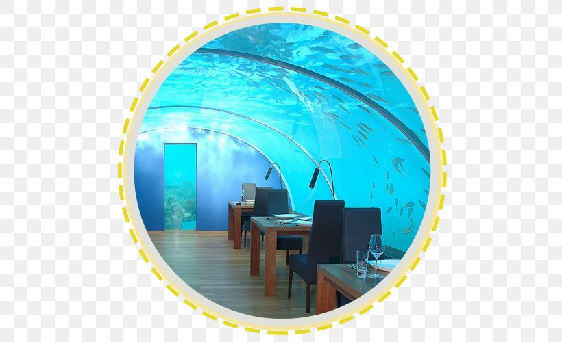Ithaa Conrad Maldives Rangali Island Hydropolis Fiji, PNG, 500x500px, Hydropolis, Blue, Conrad Hotels, Fiji, Hotel Download Free