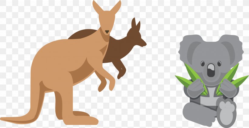 Australia Euclidean Vector Icon Design Icon, PNG, 4069x2106px, Australia, Carnivoran, Cartoon, Dog Like Mammal, Fauna Download Free