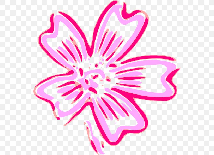 Pink Flowers Clip Art, PNG, 564x594px, Flower, Blue, Color, Cut Flowers, Flowering Plant Download Free