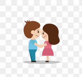 Couple On The TV - The Lovers Cartoon Television PNG