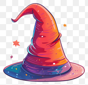 Witch Hat - Colorful Wizard Hat PNG