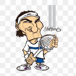 Cartoon Tennis Boy - Cartoon Badminton Sport PNG