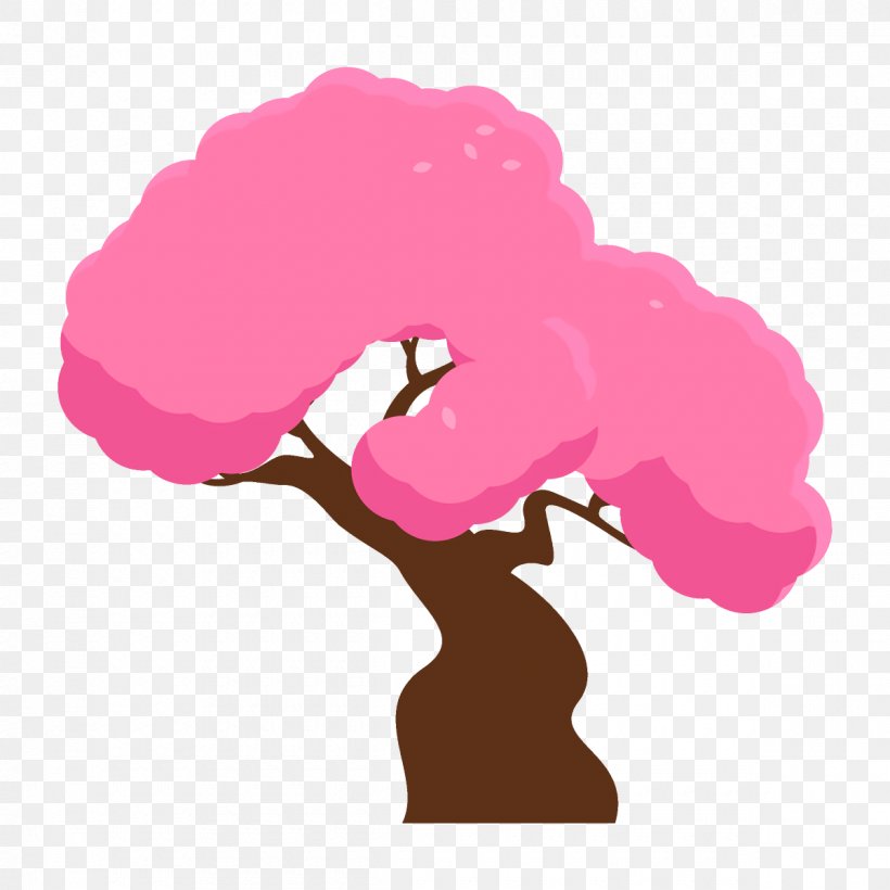 Pink Tree Clip Art Material Property Plant, PNG, 1200x1200px, Pink, Cloud, Material Property, Plant, Silhouette Download Free