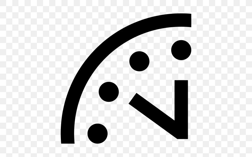 Doomsday Clock Bulletin Of The Atomic Scientists 2 Minutes To Midnight Timer, PNG, 512x512px, Doomsday Clock, Apocalypse, Black And White, Brand, Bulletin Of The Atomic Scientists Download Free