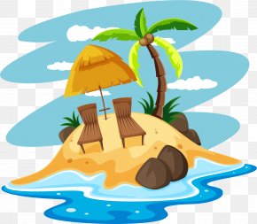 Vector Hand Painted Island - Royalty-free Photography Illustration PNG