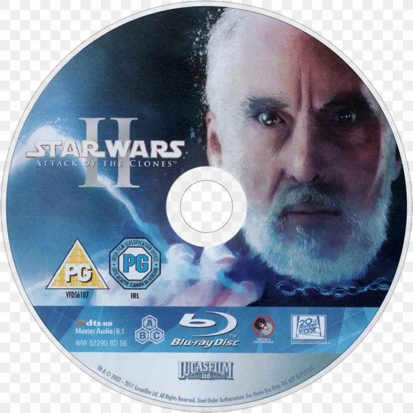 Star Wars: Episode II – Attack Of The Clones Clone Trooper Anakin Skywalker Clone Wars Blu-ray Disc, PNG, 1000x1000px, Clone Trooper, Anakin Skywalker, Bluray Disc, Clone Wars, Compact Disc Download Free