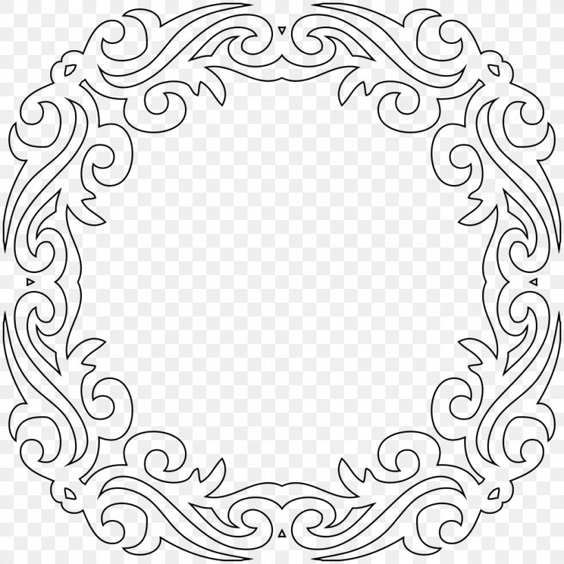 Decorative Arts Clip Art, PNG, 1000x1000px, Decorative Arts, Area, Black And White, Flower, Line Art Download Free