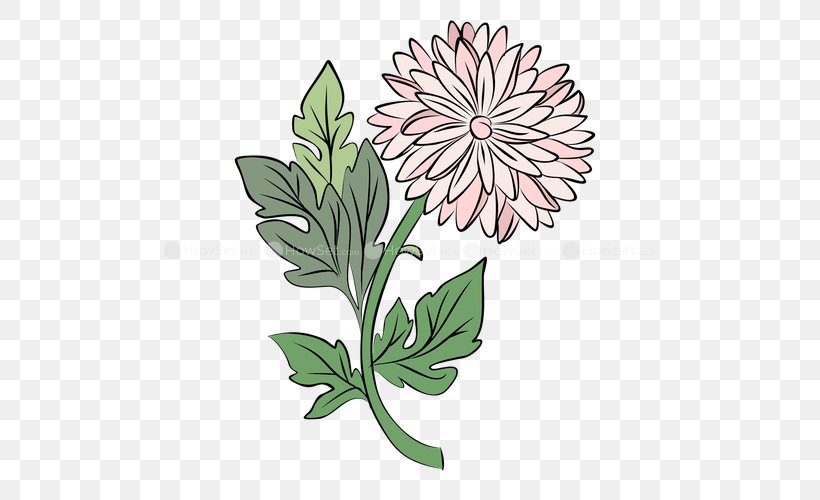 Floral Design Drawing Watercolor Painting, PNG, 500x500px, Floral Design, Art, Chrysanthemum, Chrysanths, Cut Flowers Download Free