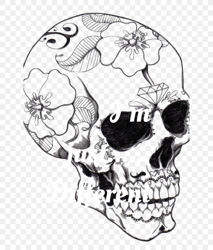 Calavera Coloring Book Skull Day Of The Dead Adult, PNG, 640x960px, Watercolor, Cartoon, Flower, Frame, Heart Download Free